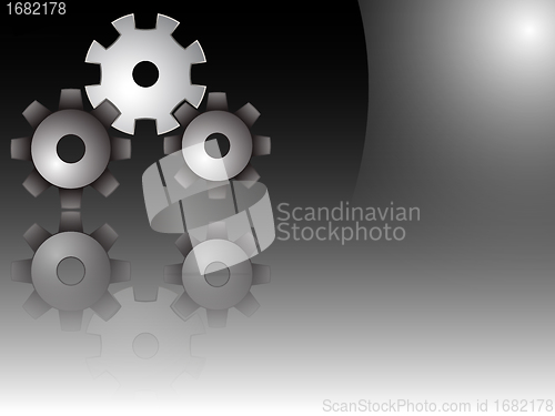 Image of gears vector