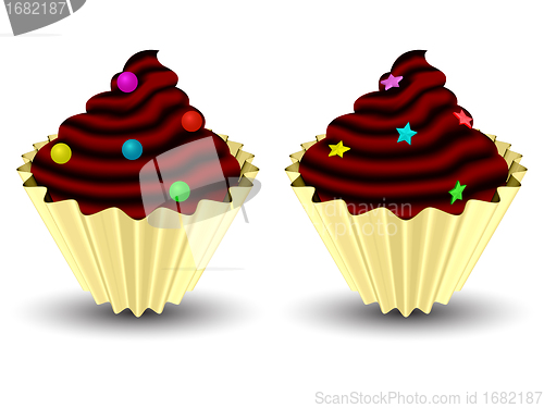 Image of candy cupcakes