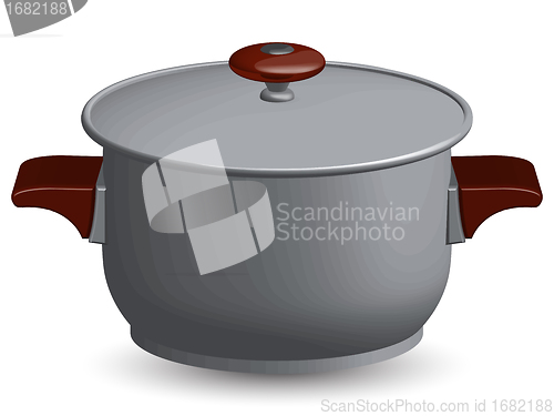 Image of stainless steel pan