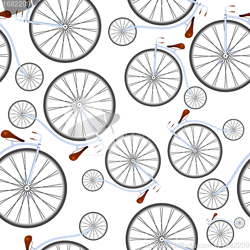 Image of old bicycles pattern