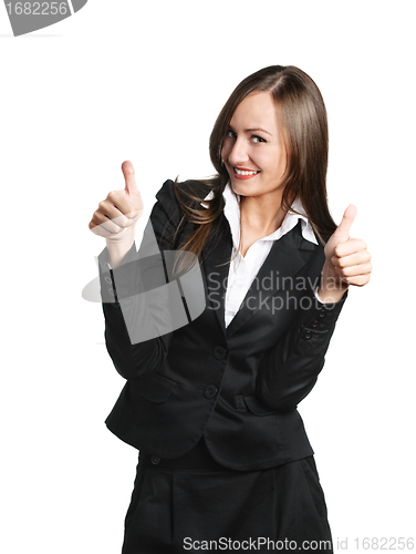 Image of Happy business woman