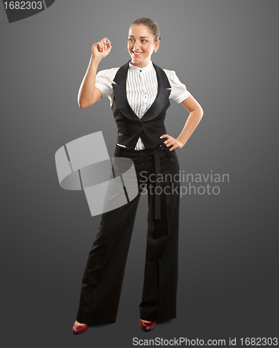 Image of Business Woman Writing Something