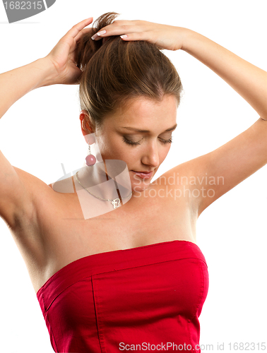 Image of Woman In Red Dress