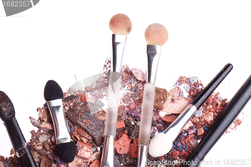 Image of crushed eyeshadows