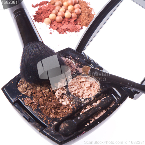 Image of crushed compact eyeshadows