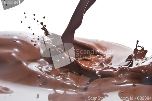 Image of pouring chocolate
