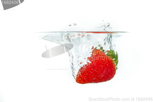 Image of strawberry in the water