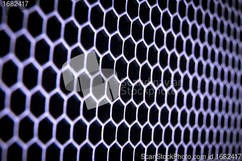 Image of abstract metallic grid