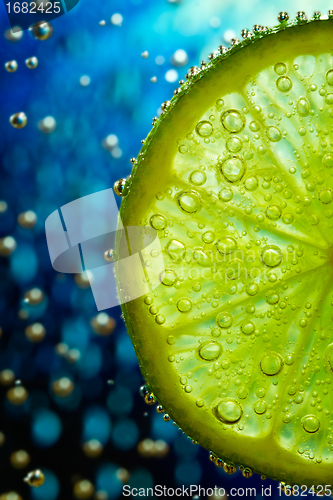 Image of lime in the water