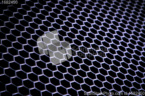 Image of abstract metallic grid