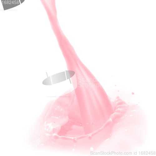 Image of strawberry milk splash