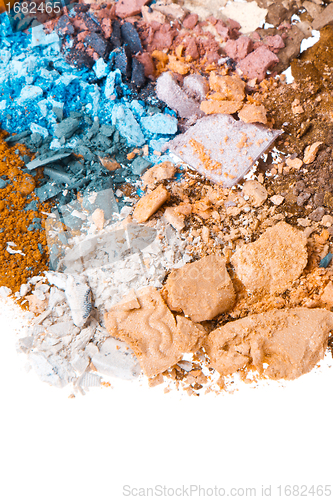 Image of set of multicolor crushed eyeshadows