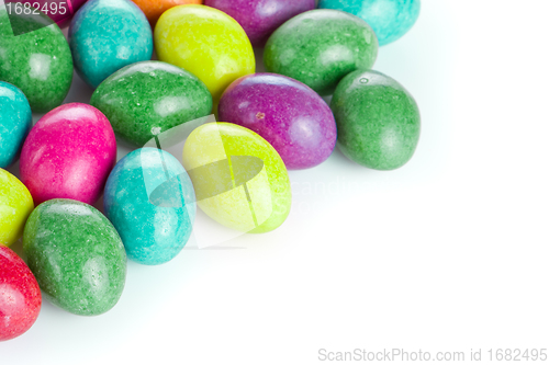 Image of easter eggs isolated