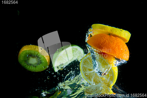 Image of fruit splash