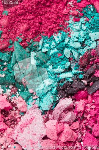 Image of crushed eyeshadows