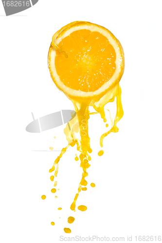 Image of orange juice splash