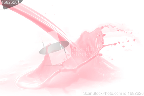 Image of strawberry milk splash