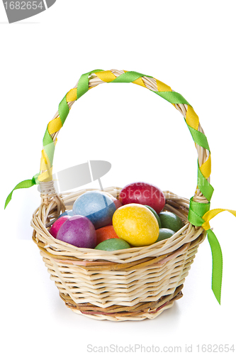 Image of easter eggs in basket