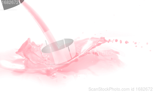 Image of strawberry milk splash