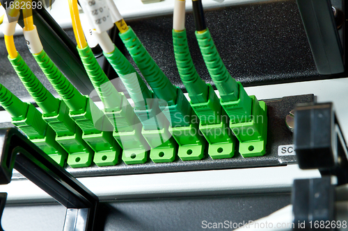 Image of optic fiber hub