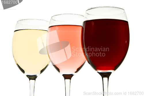 Image of three wine glasses