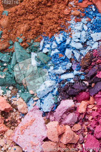 Image of crushed eyeshadows