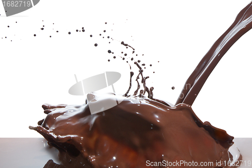 Image of pouring chocolate