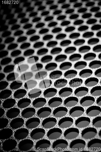 Image of abstract metallic grid