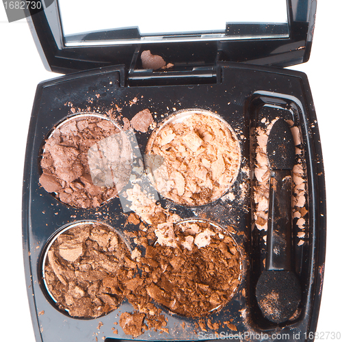 Image of crushed compact eyeshadows