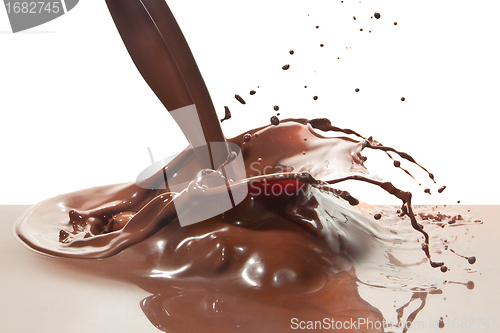 Image of pouring chocolate