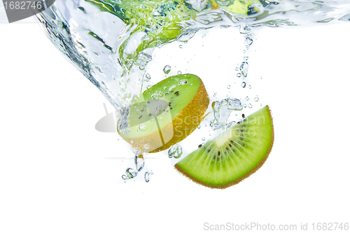 Image of kiwi splashing