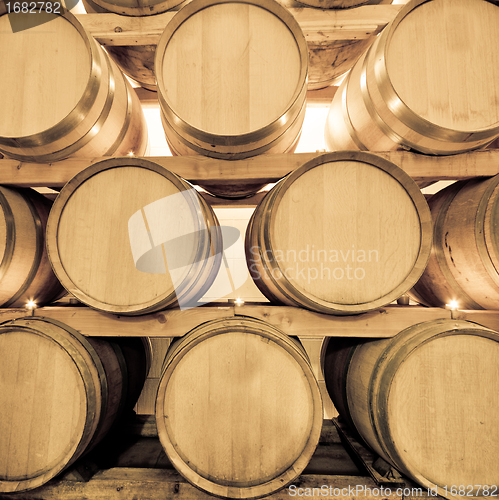 Image of wine barrels