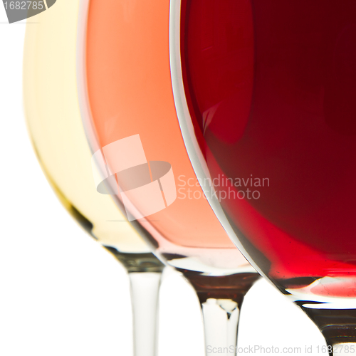 Image of three wine glasses