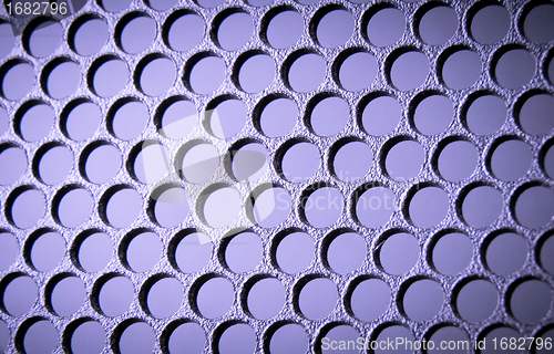 Image of abstract metallic grid