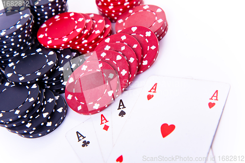 Image of playing cards and poker chips