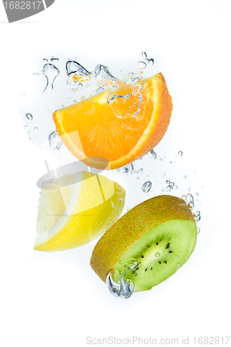 Image of fruit splashing