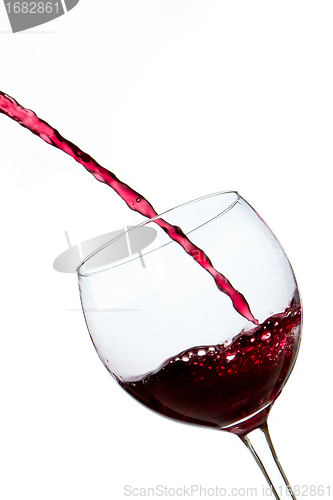 Image of pouring red wine 