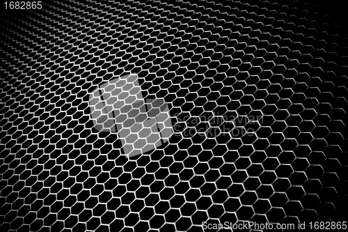 Image of abstract metallic grid