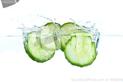 Image of cucumber in water