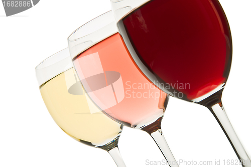 Image of three wine glasses