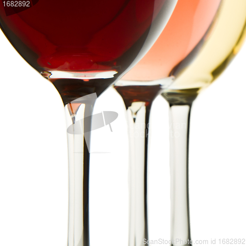 Image of three wine glasses