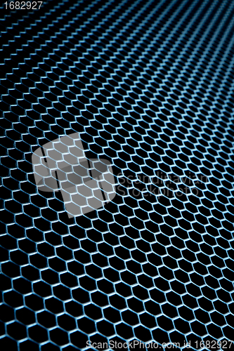 Image of abstract metallic grid