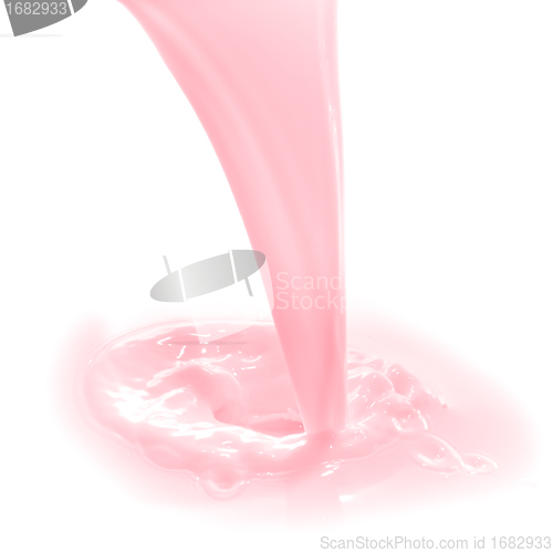 Image of strawberry milk splash