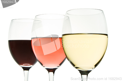 Image of three wine glasses