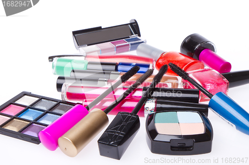 Image of set of cosmetic products