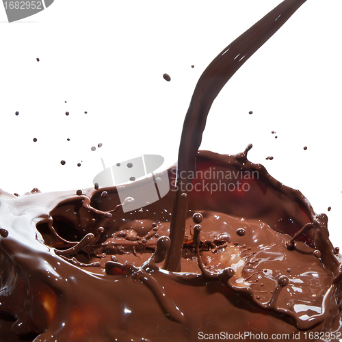Image of pouring chocolate