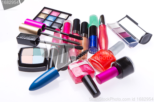 Image of set of cosmetic products