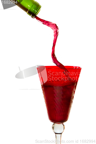 Image of pouring red wine 