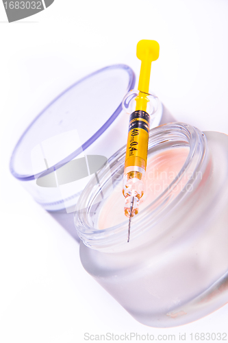 Image of botox cream with syringe