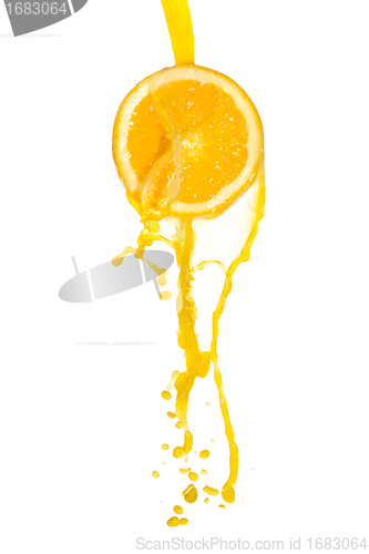 Image of orange juice splash